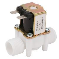 Dc12V N/C Normally Closed Water Solenoid Valve G1/2-Inch Plastic Electrical Solenoid Valve for Water Dispenser