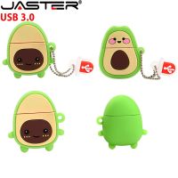 JASTER Usb 3.0แฟลชไดร์ฟน่ารักอะโวคาโดสีเขียว USB แฟลชไดร์ฟของขวัญ Pendrive 4GB 8GB 16GB 32GB 64GB ชุดของขวัญดิสก์หน่วยความจำ128GB