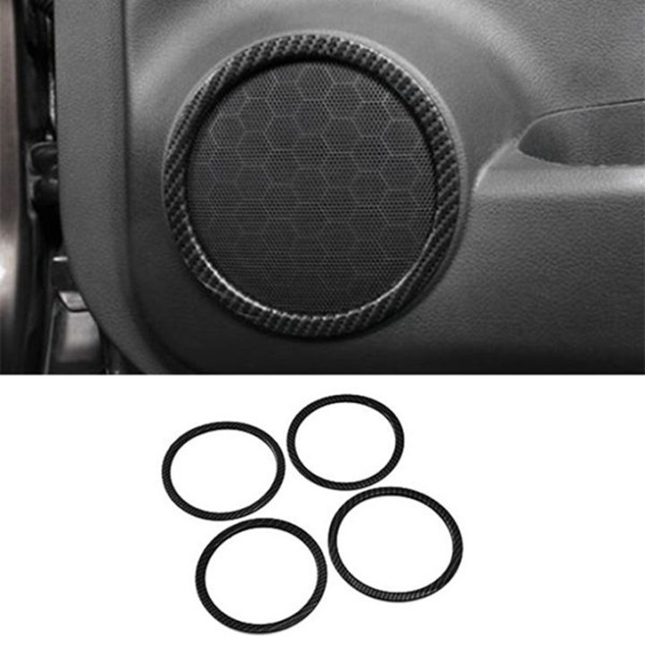 4pcs-for-nissan-x-trail-14-19-car-carbon-fiber-decorative-circle-ring-cover-trims-decoration-accessories