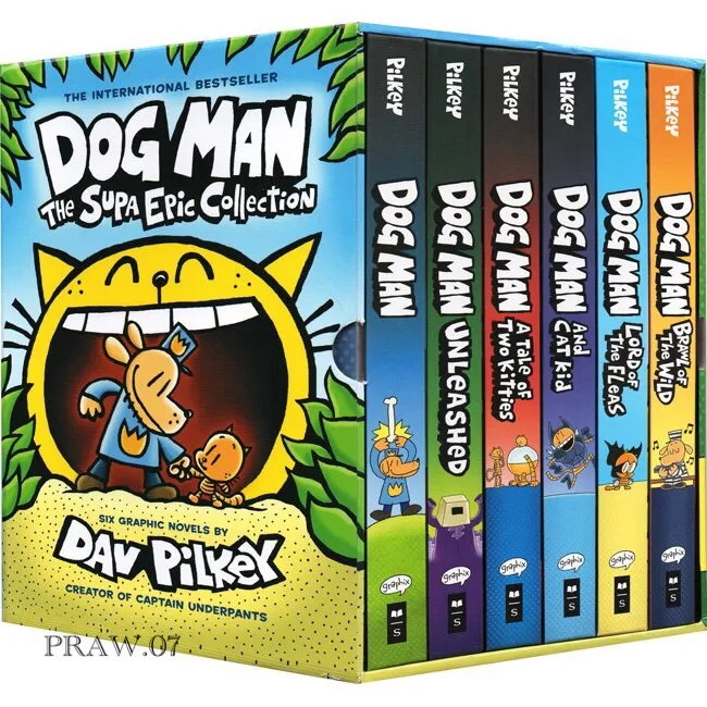 DOG MAN : THE SUPA EPIC COLLECTION (BOOK 1-6) By DAV PILKEY