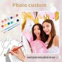 【Lao Zhang Fashion Cosplay】ภาพ24/36สี DIY สำหรับผู้ใหญ่,ภาพวาดสีน้ำมันผ้าใบภาพบุคคลครอบครัวของขวัญส่วนบุคคล