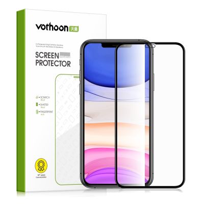 ✢ Vothoon Tempered Glass for iPhone 13 Pro 12 Mini 11 Pro Max Full Coverage Screen Protector for iPhone XS Max XR Protective Glass