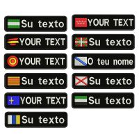 【YF】卍✴ஐ  1PC 10cmX2.5cm Custom Personalized Name number Flag Stripes Badge tags chevrons Iron Or embroidered