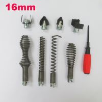 【LZ】 16mm Dia Pipe Dredge Sewer Device Spring Drill Machine Fitting Drain Cleaner Combination Cutter Head Adapter Joint Connector