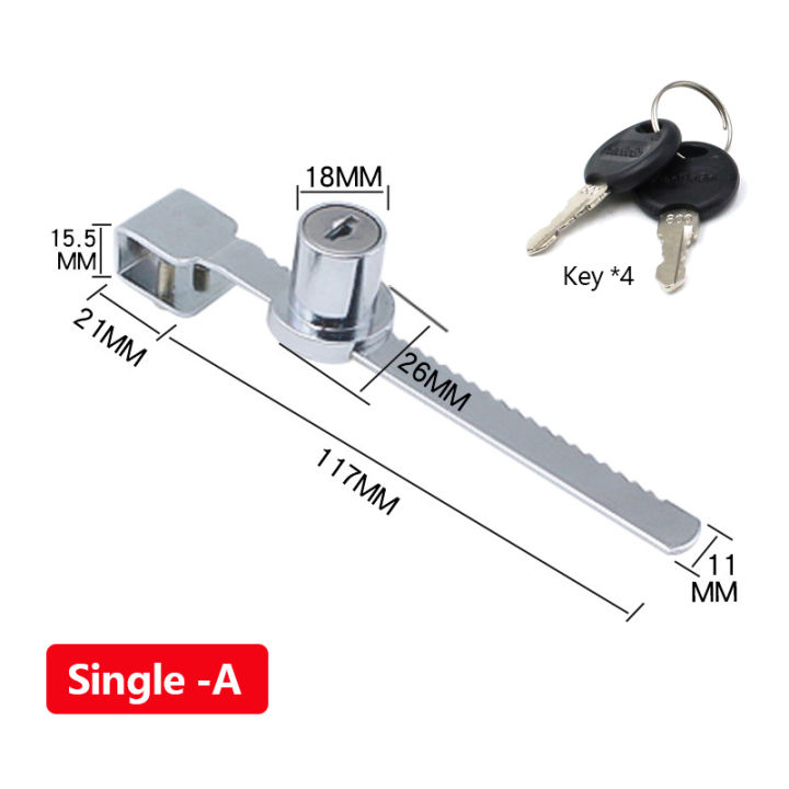 กุญแจล็อคตู้กระจก-กุญแจล็อกบานเลื่อนแบบฟันปลา-กุญแจล็อคตู้ไอติม-กุญแจล็อคตู้กระจก-กุญแจบานเลื่อนตู้กระจก-พร้อมส่ง
