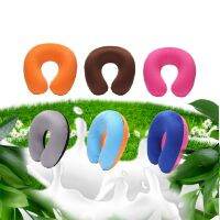 U Shaped Particles  Neck Support Headrest Beads Filling Colorful Soft Cushion Flight Air Plane Car