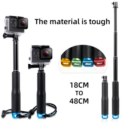 [ELEGANT] Light weight tripod 19 Inch Extendable Camera Selfie Stick Action Camera Handheld Monopod for Gopro HERO 10/9/8/7/6/5 for SJ4000
