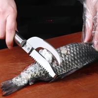 Fish Scale Scraper Fishing Scale Brush Grater Seafood Tool Fast Remove Fish Peeler Scaler Knives Cleaning Peeler Kitchen Gadget