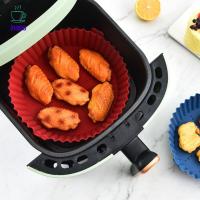 INAPO แผ่นรองไก่ทอดสำหรับเตาอบ,ตะกร้าหม้อทอด Air Fryer ในครัวถาดอบขนมหม้อซิลิโคนอุปกรณ์ทอดหม้อทอด Air Fryer