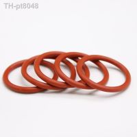 ☽  50pcs VMQ O Ring Seal Gasket Thickness CS 4mm OD 15   100mm Silicone Rubber Insulated Waterproof Washer Round Shape Nontoxi Red