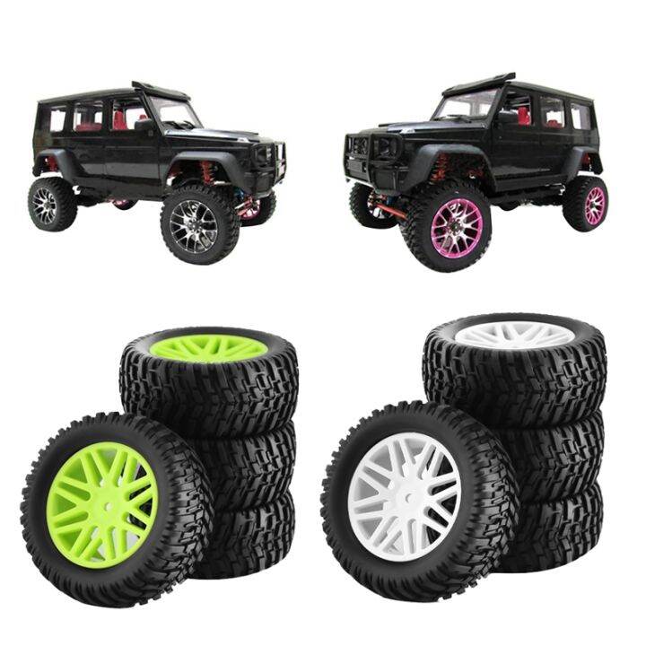 4pcs-rc-1-10-scale-off-road-car-tires-tyre-and-wheels-replacement-accessories-for-hsp-94166-94107-94106-white