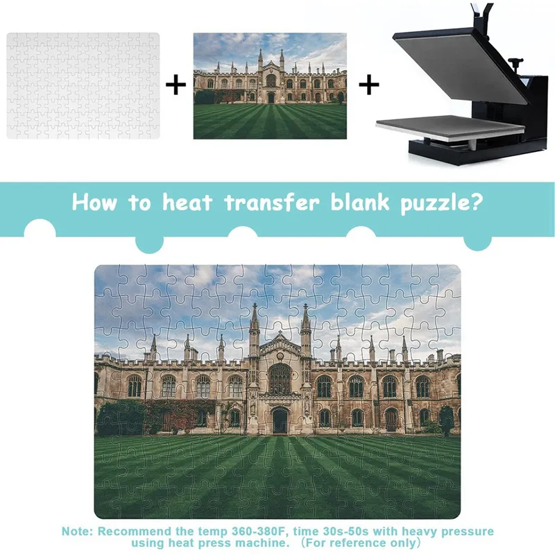 Sublimation Blanks Puzzles DIY Blank Puzzle for Sublimation Transfer  Thermal Transfer Heat Press Printing Crafts