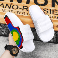 Summer Men Slippers Women Outdoor Beach Shoes Thick Bottom Indoor Bathroom Non-slip Slippers Parent-child Shoes Sandals 2022 New