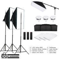 ชุดไฟสตูดิโอ ชุดไฟ 85W X 3 ปรับแสงได้ มีรีโมท / SOFTBOX LIGHTING85W SET3 ประกัน 30 วัน