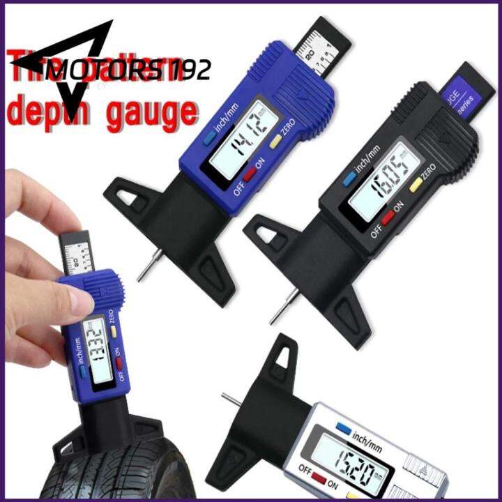 MOTORS-192 SHOP LCD Automobile Tyre Tire Depth Caliper Tire Wear ...