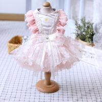 Free Shipping Handmade Dog Dress Pet Clothes Classic Cake Skirt Princess Tutu Cats Outfit Party Holiday Poodle Maltese Yorkie