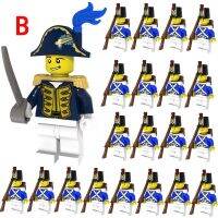 21pcs Pirates Movie Caribbean Imperial Navy Mini Figurine Set Bricks Model