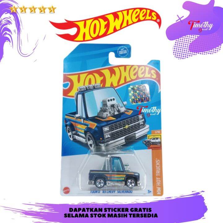 Hot Wheels Factory Sealed Toond Chevy Silverado Biru Tua Lazada Indonesia