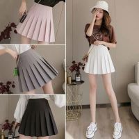 COD ☊ The Neonatal Shop34uilk9iy The New College Style Pleated Skirt Female High Waist Was Thin and All-match Solid Color A-line Short Skirt