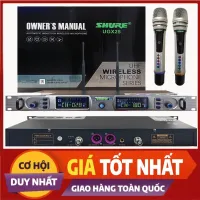 ( NEW 2022 ) Micro Karaoke Chuyên Nghiệp , Micro Cao Cấp Shure UGX 25 PRO Micro Không Dây Karaoke Giá Rẻ Tự Ngắt , Micro Không Dây Sóng UHF Khỏe Hát Nhạy- Bắt Âm Tốt - Không Hú Rít - Không Gây Vỡ Tiếng Loại Bỏ Tạp Âm Giọng Trong Ấm Áp Hay
