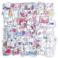 10/20/60pcs Cartoon Rabbit Mongmong Stickers Laptop Scrapbook Notebook Diary DIY Cute Vinyl Decal Sticker for Kids Girl Toy