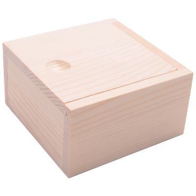 Small Plain Wooden Storage Box Case for Jewellery Small Gadgets Gift Wood color