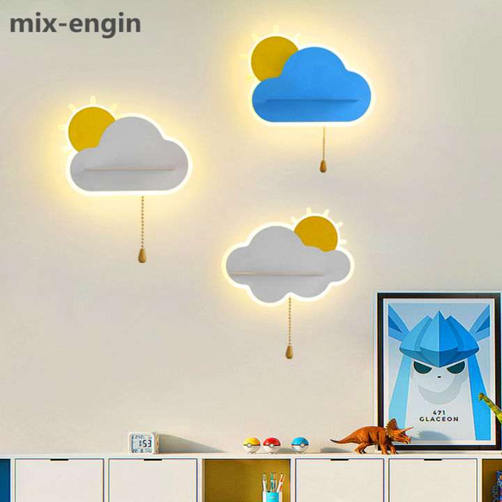 mix-engin New Modern Wall Lamps Cloud Shape Home Decoration Light ...