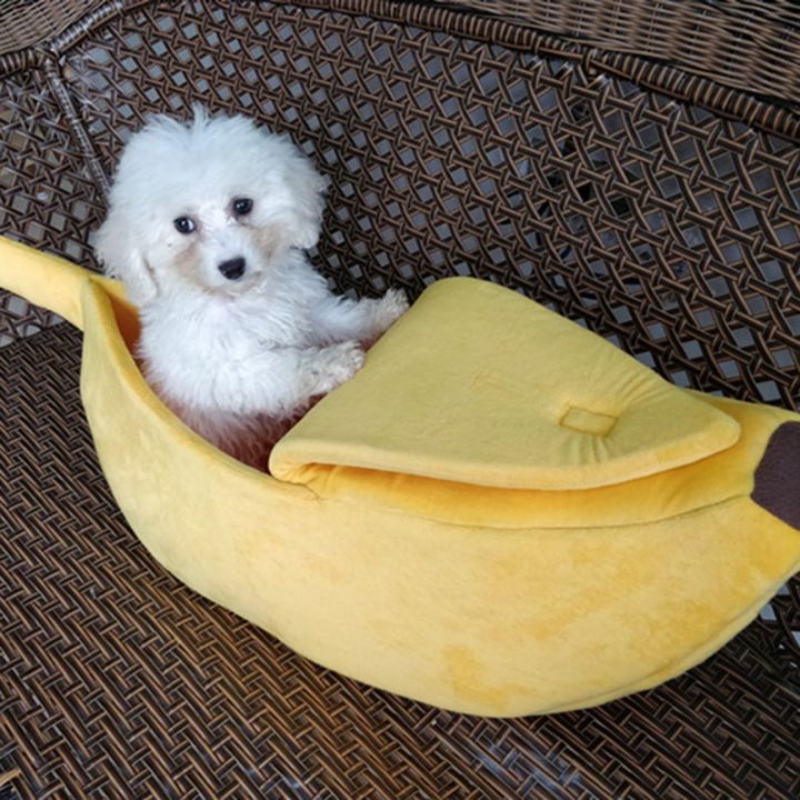ผู้ขายที่ดีที่สุดตลกกล้วยรูปร่างสัตว์เลี้ยงแมวนอนบ้านที่สะดวกสบายน่ารักกล้วยลูกสุนัขเบาะเสื่อเตียง