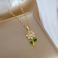 Classic Romantic White Flower Necklace Fashionable and Beautiful Small Chrysanthemum Versatile Clavicle Chain Gift Headbands