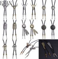 【YF】✚  Cowboy Jazz Hat Alloy mens bolo tie Men Leather Rope Necklace Sweater Chain shirts Tie Accessories