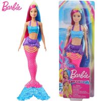Original NEW Barbie Doll Dreamtopia Mermaid Toys For Girls Joint Movement Doll Princess Girl Birthday Gift With Lighted-