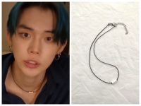 Kpop TXT YEONJUN Same Necklace for Women MOA Simple Line Beads Korean Hip Hop Style Choker Mens Fashion Jewlery Fashion Chain Necklaces