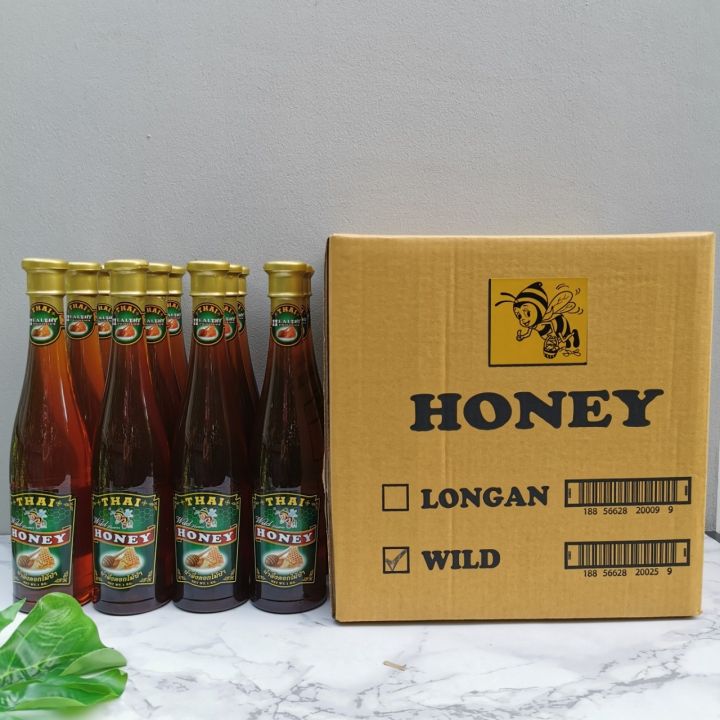 น้ำผึ้ง-thai-honey-ไทยฮันนี่-ขนาด-1000-กรัม-ยกลัง-11ขวดแถม1-ขวด-น้ำผึ้งป่า-น้ำผึ้งลำไยแท้-น้ำผึ้งแท้-100