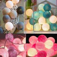 LED Cotton Garland Ball Light String Light Outdoor Holiday Wedding Christmas New Year Party Baby Bed Fairy Birthday Decoration Fairy Lights