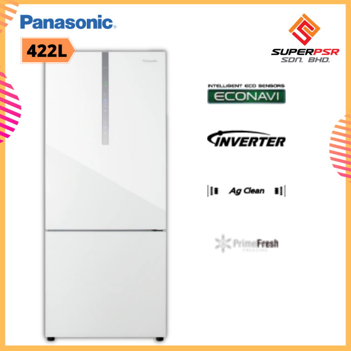 Panasonic NRBX421WGWM 422L 2door Bottom Freezer Refrigerator 380L
