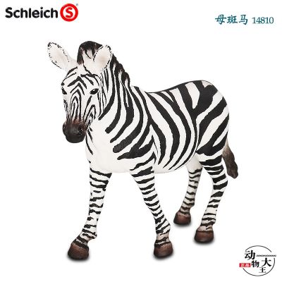 German Sile Schleich childrens plastic simulation wild animal model toy ornaments 14810 female zebra