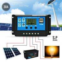 โซล่าชาร์จคอนโทรลเลอร์ solar charger controller รุ่นฮิต 12V/24V PWM มีช่อง usb 2 ช่อง 30A