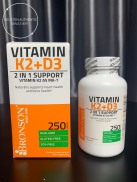 ĐỦ BILL STORE + AIR VIÊN UỐNG BỔ SUNG VITAMIN D3 K2 Bronson Vitamin K2 +