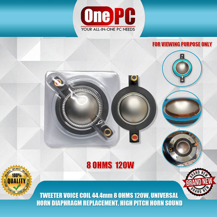 TWEETER VOICE COIL 44.4mm 8 OHMS 120W, UNIVERSAL HORN DIAPHRAGM