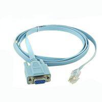 1.5M 5ft Rj45 Cat5 Ethernet Rs232 Db9 Com Port Serial เราเตอร์เครือข่ายอะแดปเตอร์สำหรับสายเคเบิลคอนโซลของ Cisco