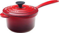 Lambow Le Creuset เหล็กหล่อเคลือบ 1-1/4-Quart Iron Handle Precision กระทะเท, Cherry