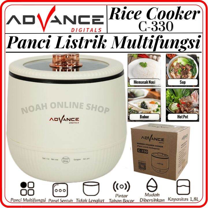 Advance C-330 Rice Cooker 450W Low Watt Multifungsi Rice Cooker