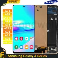 Redsincell A71 Samsung Galaxy A51 A51 5G A31 A41 A21 A21S A11 A01 A01แกน LCD TFT จอแสดงผลหน้าจอสัมผัส Incell พร้อมชุดประกอบเฟรมพร้อมเครื่องมือซ่อมและกาวฟรี