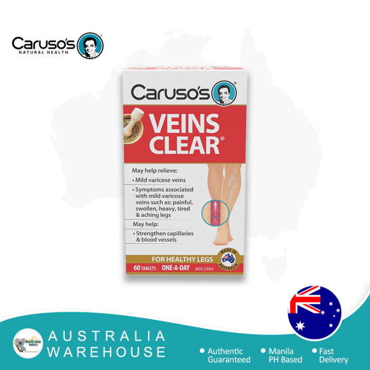 Australia Carusos Natural Health Veins Clear 60 Tablets Lazada PH