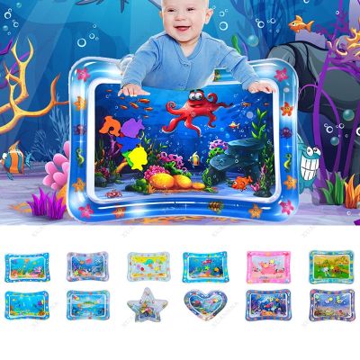 Baby Inflatable Water Pad Inflatable PVC Baby Belly Time Play Pad Strengthens Your Babys Muscles Portable Toys Abdominal Toys