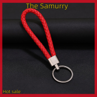 Samurry ✨Hot Sale✨ Car พวงกุญแจรถเชือกหนังทำมือพวงกุญแจกระเป๋าจี้อุปกรณ์เสริม