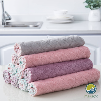 Makayo ผ้าอเนกประสงค์  ผ้าเช็ดจาน ผ้าไมโครไฟเบอร์ Clean Cloths มีสินค้าพร้อมส่ง