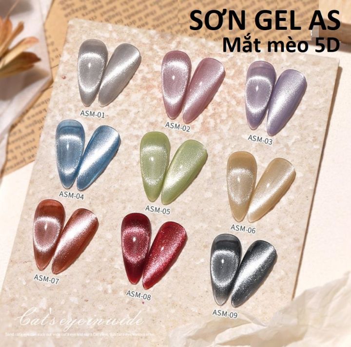 Sơn Gel AS Red - Màu Thạch Mắt Mèo 9D: Sơn Gel AS Red - Màu Thạch Mắt Mèo 9D sẽ làm cho đôi tay bạn thêm phần nổi bật và cuốn hút. Với cải tiến công thức và công nghệ mới, sản phẩm mang lại độ bền và độ bóng siêu cấp, đem lại cho người dùng trải nghiệm làm đẹp chuyên nghiệp và hoàn hảo.