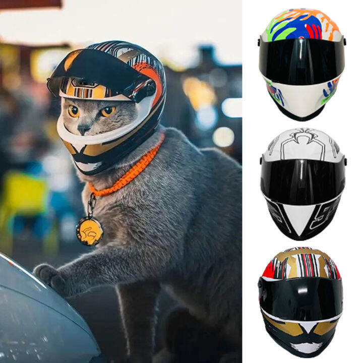 Cat Helmet Pet Outdoor Protection Mini Helmets Small Dog Motorcycle