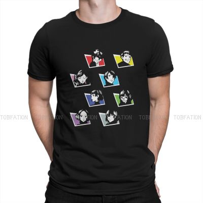 Messenger Icon Pattern Classic Tshirt For Men Persona Series Game Tops Fashion T Shirt Soft Print Fluffy Creative Gift